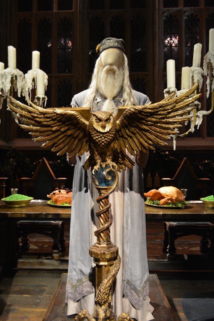Dumbledore at the front of the Great Hall
