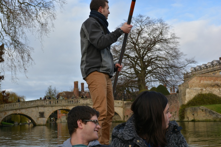 I had my try at punting the boat myself